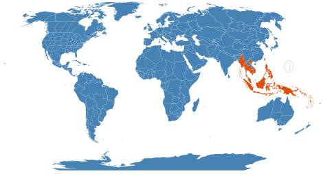 Distribution map for Donax canniformis